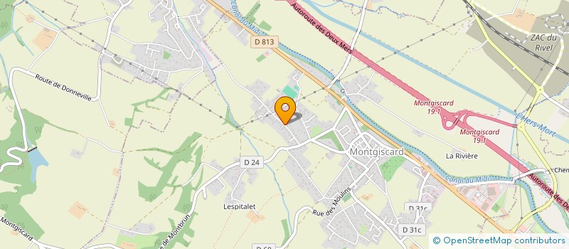 localisation de l'entreprise MATHIEU THOMAS SENAC ISOLATION PAR ABRE VATION M.T.S.I.  DONNEVILLE