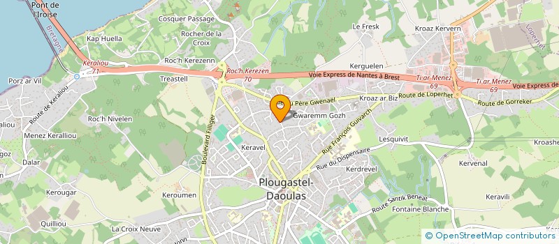 localisation de l'entreprise MATHILAURY  PLOUGASTEL-DAOULAS