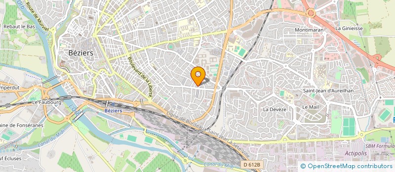 localisation de l'entreprise MATHILDE  BEZIERS