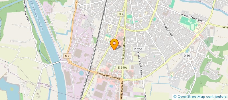 localisation de l'entreprise MATHILDE à MONTELIMAR