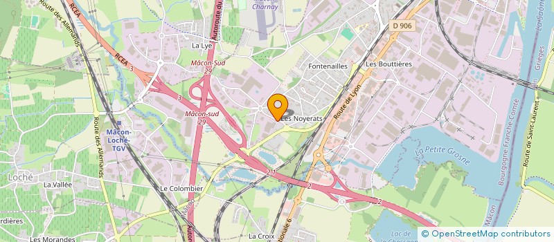 localisation de l'entreprise MATHILDE CREATIONS  MACON