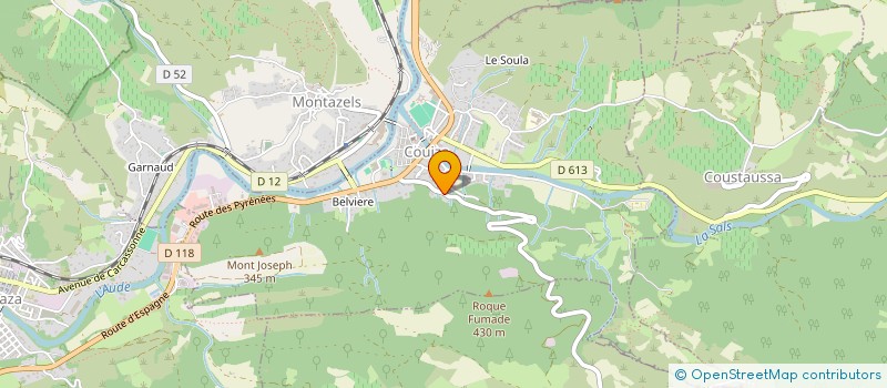 localisation de l'entreprise MATHILDE DE CANOSSA  COUIZA