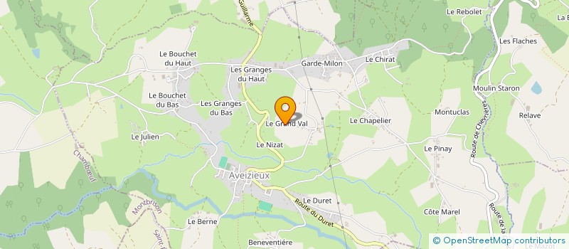 localisation de l'entreprise MATHILDE DU GRAND VAL  AVEIZIEUX