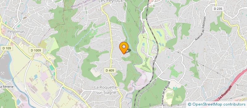 localisation de l'entreprise MATHILE à LA ROQUETTE-SUR-SIAGNE