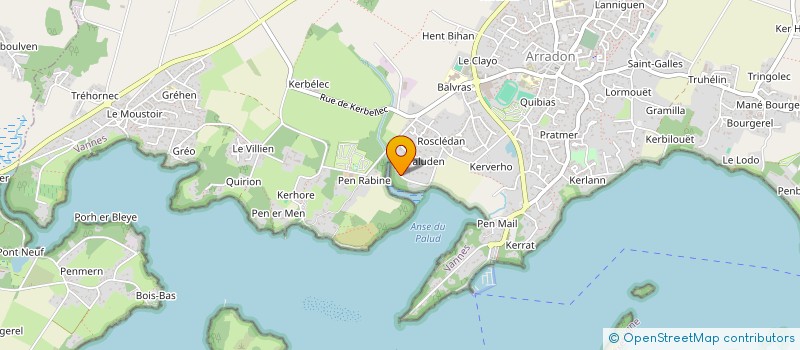 localisation de l'entreprise MATHILULOU  ARRADON