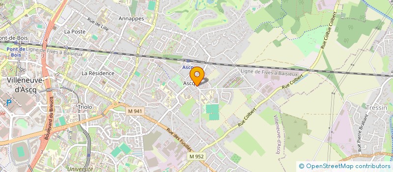 localisation de l'entreprise MATHIME à VILLENEUVE-D'ASCQ