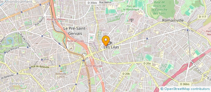 localisation de l'entreprise MATHION à LES LILAS