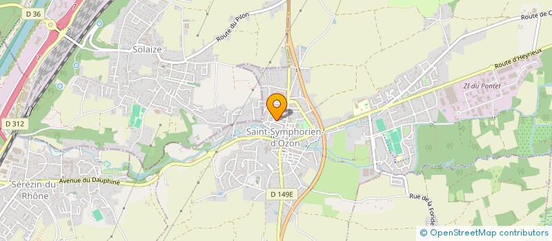 localisation de l'entreprise MATHIS  SAINT-SYMPHORIEN-D'OZON