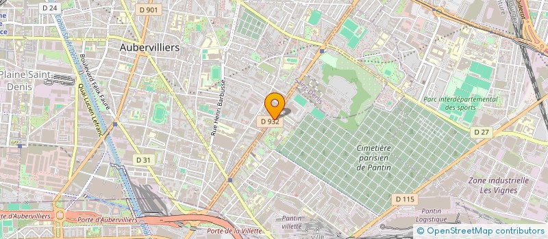 localisation de l'entreprise MATHIS à LA COURNEUVE
