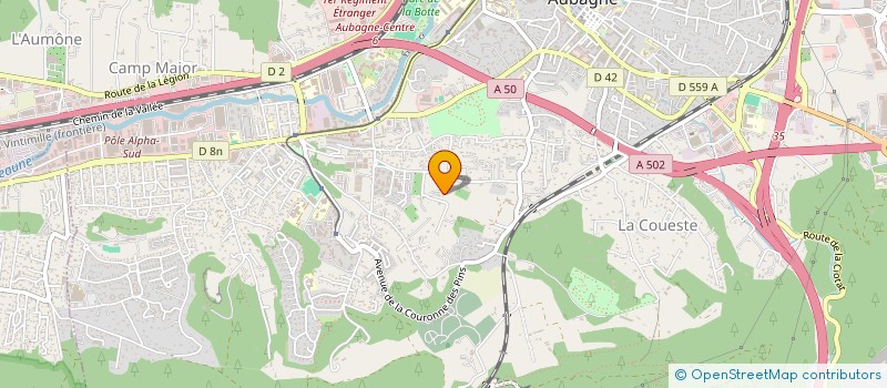 localisation de l'entreprise MATHIS à AUBAGNE