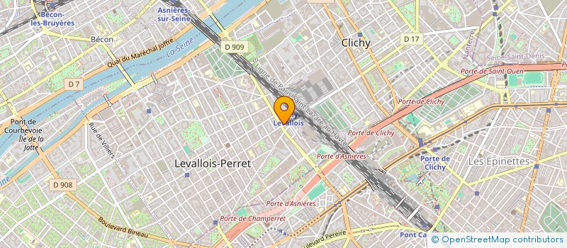 localisation de l'entreprise MATHIS à LEVALLOIS-PERRET