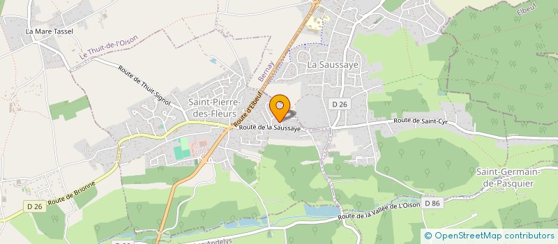 localisation de l'entreprise MATHIS  ST-PIERRE-DES-FLEURS