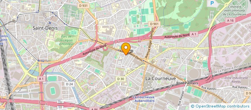 localisation de l'entreprise MATHIS CLIMATISATION à LA COURNEUVE