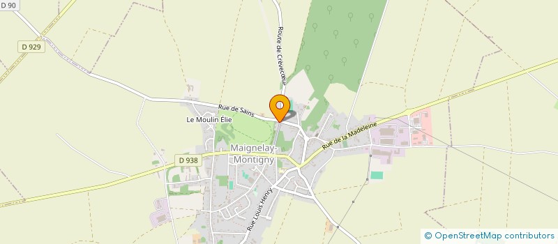 localisation de l'entreprise MATHIS LEGAY  MAIGNELAY-MONTIGNY