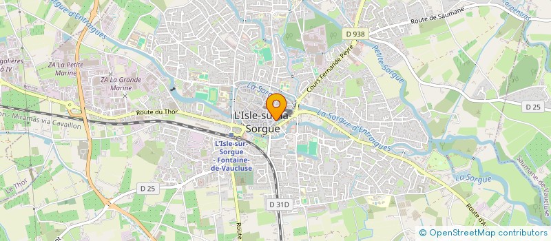 localisation de l'entreprise MATHIS SHO  L'ISLE-SUR-LA-SORGUE