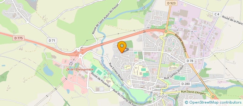 localisation de l'entreprise MATHLEA à SEGRE-EN-ANJOU BLEU