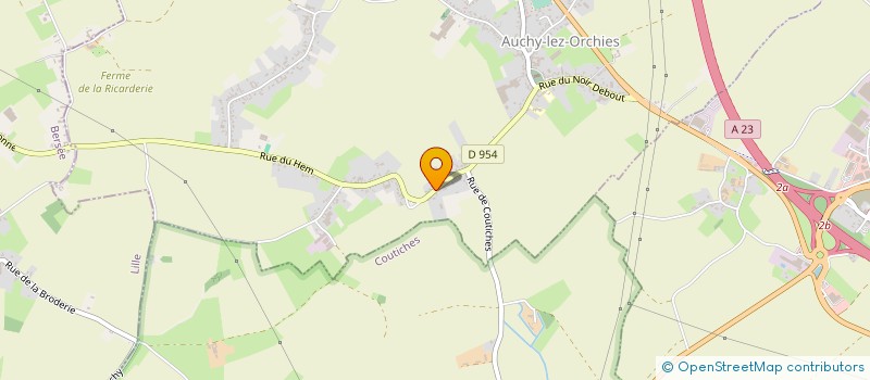 localisation de l'entreprise MATHLOU  ORCHIES