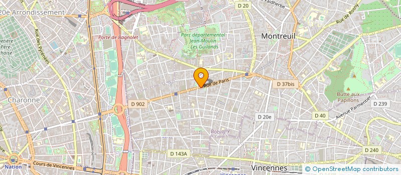 localisation de l'entreprise MATHO à MONTREUIL