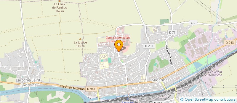 localisation de l'entreprise MATHOLINY CARRELAGES à MIGENNES