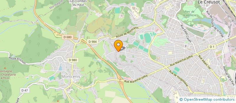 localisation de l'entreprise MATHOM 2  LE CREUSOT