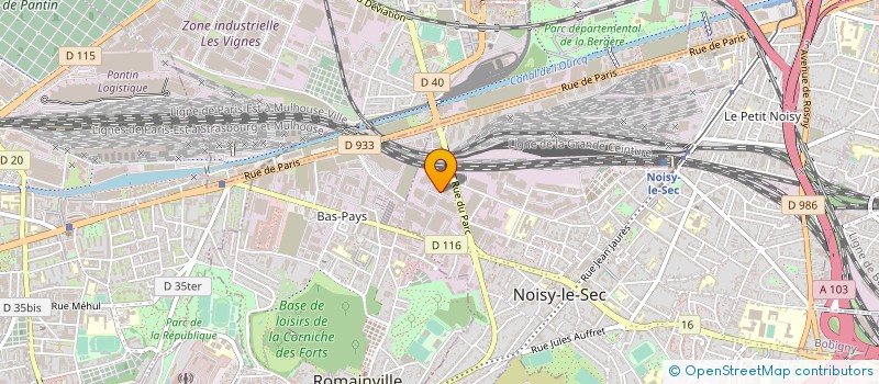 localisation de l'entreprise MATHON BOULIN à NOISY-LE-SEC