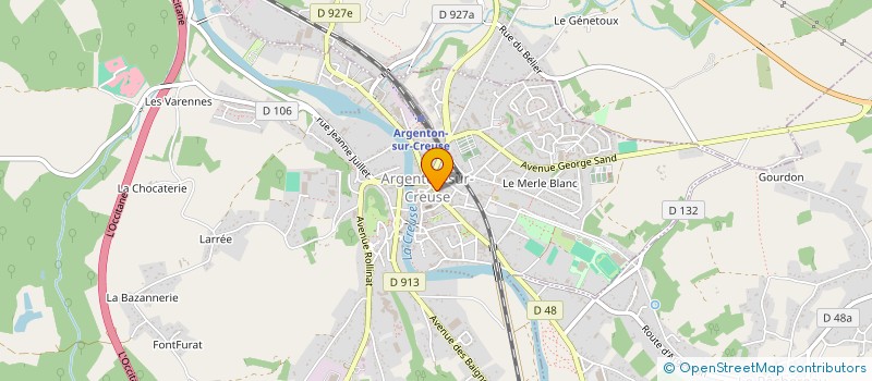 localisation de l'entreprise MATHONY GAMES à ARGENTON-SUR-CREUSE