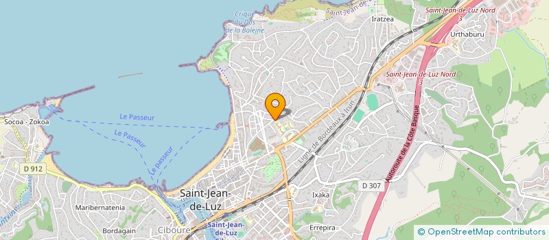 localisation de l'entreprise MATHOS  SAINT-JEAN-DE-LUZ