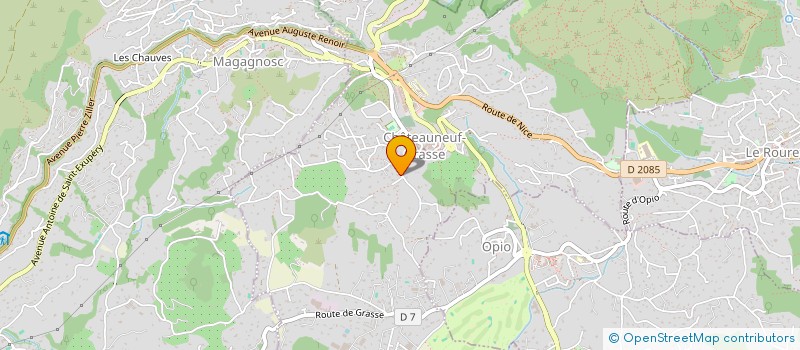 localisation de l'entreprise MATHOUILLET CLAVARY  CHATEAUNEUF-GRASSE