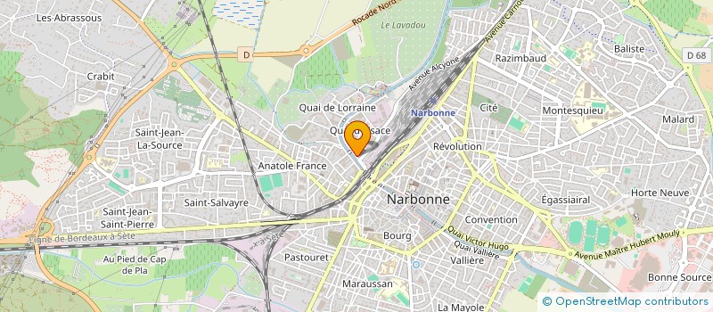 localisation de l'entreprise MATHSCIENCES  NARBONNE