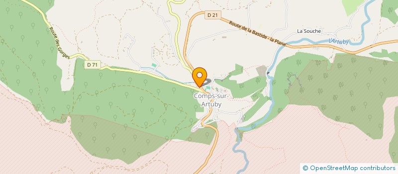 localisation de l'entreprise MATHSTEPH  COMPS-SUR-ARTUBY