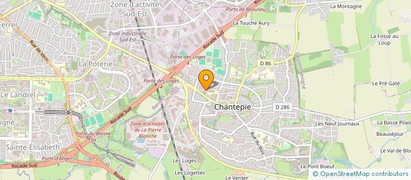 localisation de l'entreprise MATHURIN  CHANTEPIE