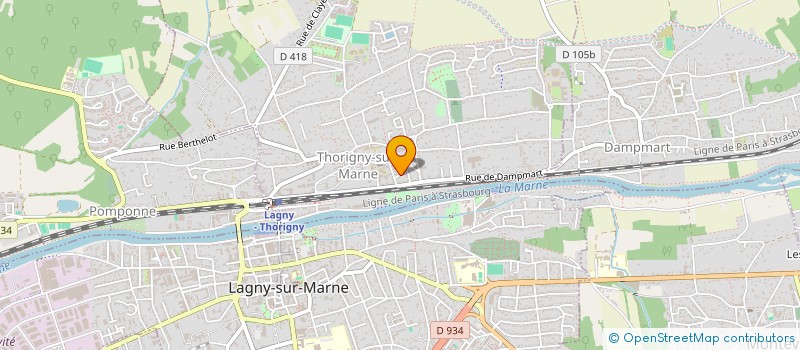 localisation de l'entreprise MATHURIN PRODUCTIONS à THORIGNY-SUR-MARNE