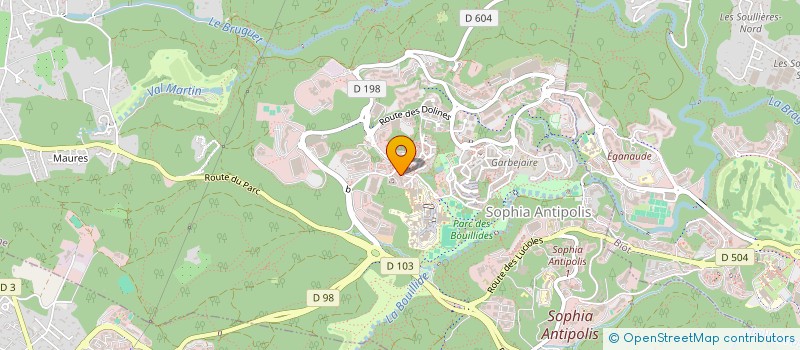 localisation de l'entreprise MATHYS  VALBONNE