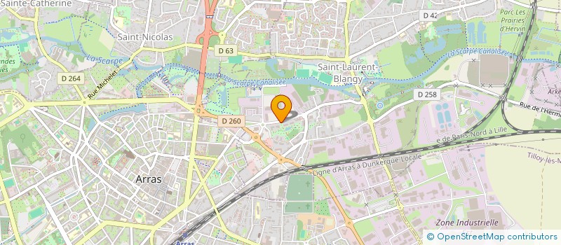 localisation de l'entreprise MATHYS CAPITAL  SAINT-LAURENT-BLANGY