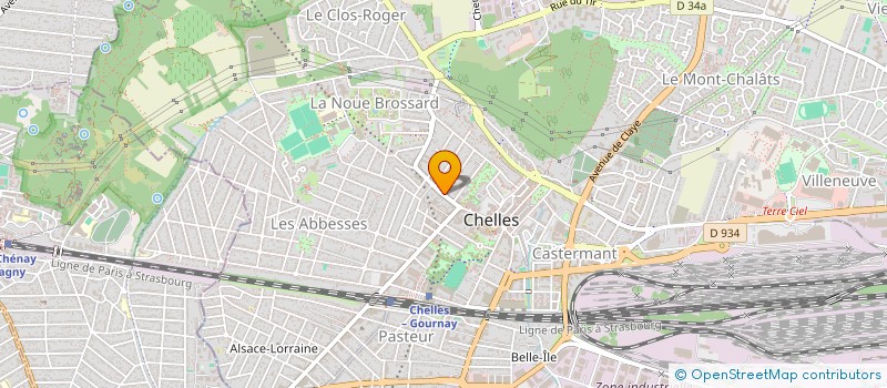 localisation de l'entreprise MATHYS ET COMPAGNIE  CHELLES