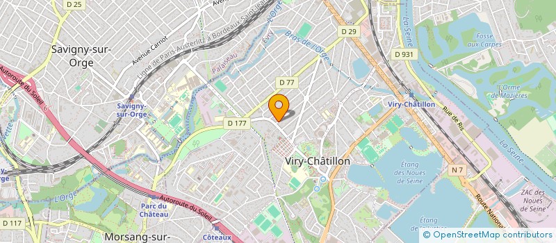 localisation de l'entreprise MATHYS GESTION à VIRY-CHATILLON