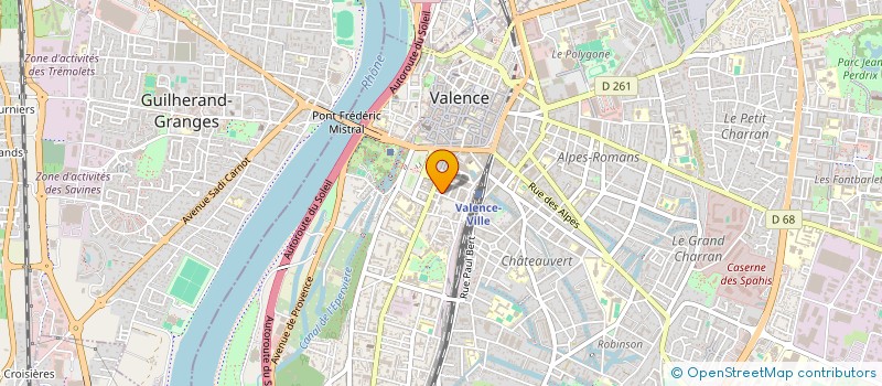 localisation de l'entreprise MATI à VALENCE
