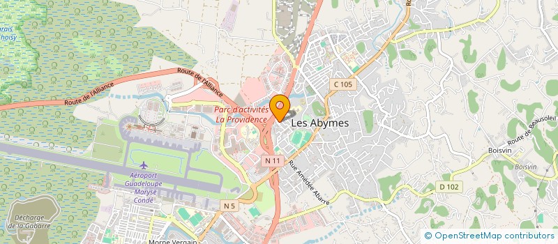 localisation de l'entreprise MATI BOX  LES ABYMES