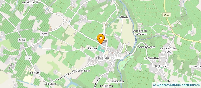 localisation de l'entreprise MATIBAC  CHATEAU-THEBAUD