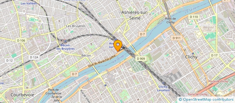 localisation de l'entreprise MATICA  ASNIERES-SUR-SEINE