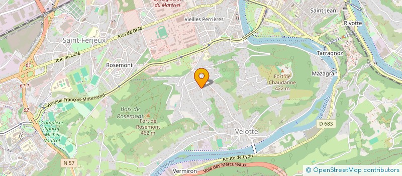 localisation de l'entreprise MATICA  BESANCON