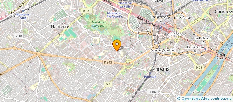 localisation de l'entreprise MATICOM  NANTERRE