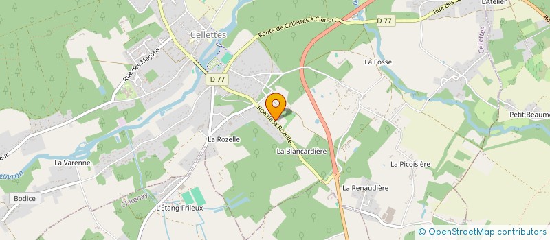 localisation de l'entreprise MATICYCLE INVEST  CELLETTES