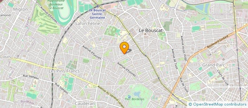 localisation de l'entreprise MATIDAV  LE BOUSCAT