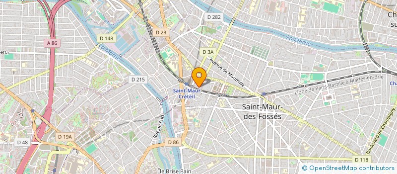 localisation de l'entreprise MATIDEPOT  SAINT-MAUR-DES-FOSSES