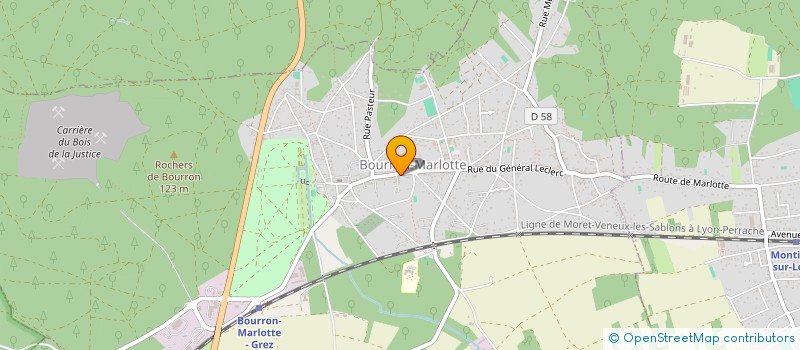 localisation de l'entreprise MATIERE à BOURRON-MARLOTTE
