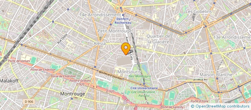 localisation de l'entreprise MATIERE A CHANTER  PARIS 14