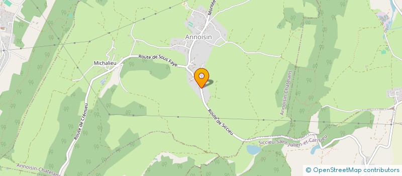 localisation de l'entreprise MATIERE A REFECTION  ANNOISIN-CHATELANS