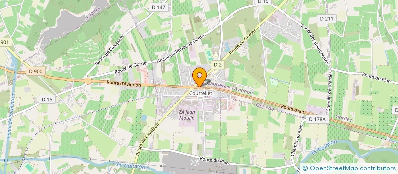 localisation de l'entreprise MATIERES CONCEPT  CABRIERES-D'AVIGNON