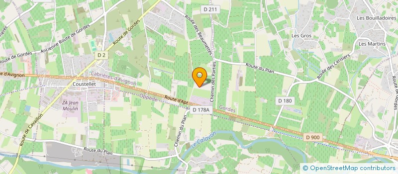 localisation de l'entreprise MATIERES CONCEPT APPLICATION  CABRIERES D'AVIGNON